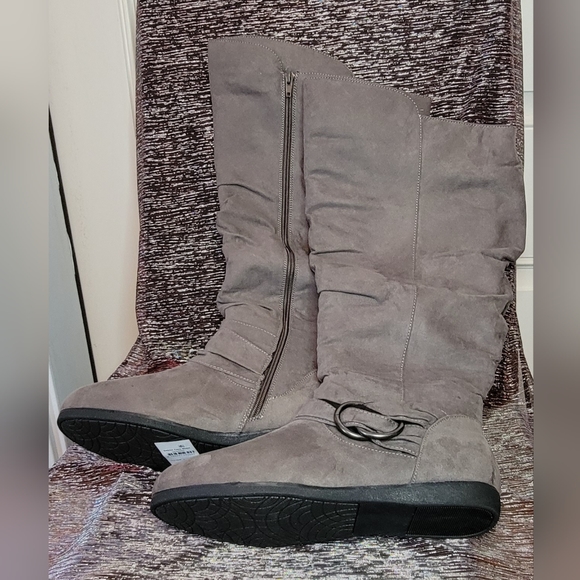 Women's WIDE FIT Sasha Tall Boot - gray | CLOUDWALKERS size 9 - Picture 6 of 6